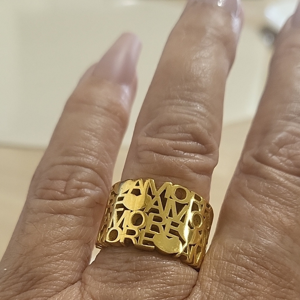 Gold Statement Ring - image 2